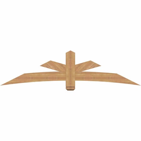 Ekena Millwork Alberta Smooth Timber Gable Bracket, Western Red Cedar, 84"W x 21"H x 3 1/2"D x 5 1/2"F, 6/12 Pitch GBW084X21X0406ALB00SWR